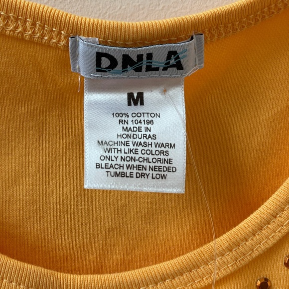 DNLA Sports Tank Top with embellish Rhinestone - Picture 3 of 5